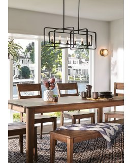 Hinkley  4815DZ Quentin Rectangular 36 INCH Linear Chandelier
